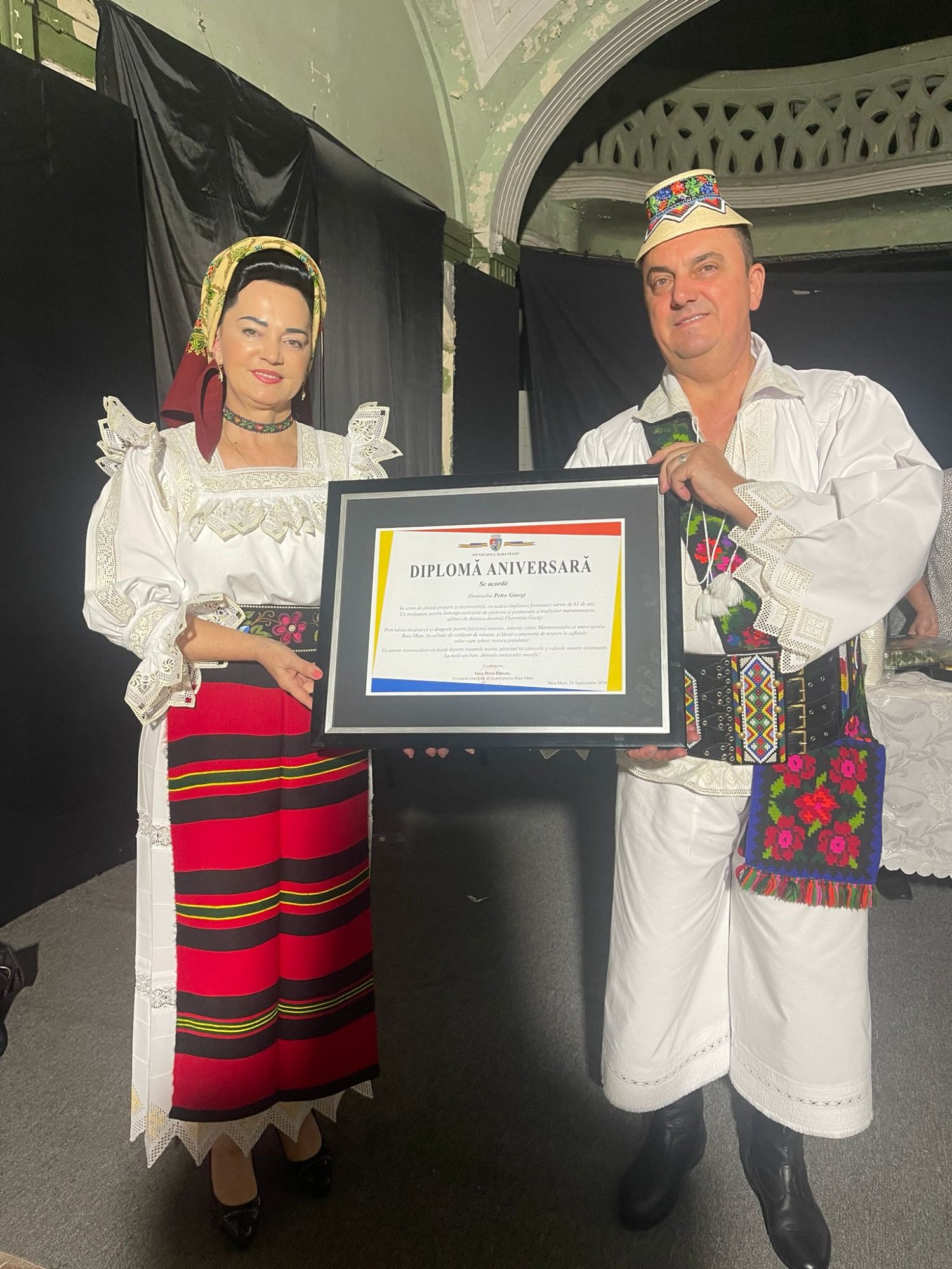 Diplomă Aniversară - recunoaștere oficială pentru cariera artistică